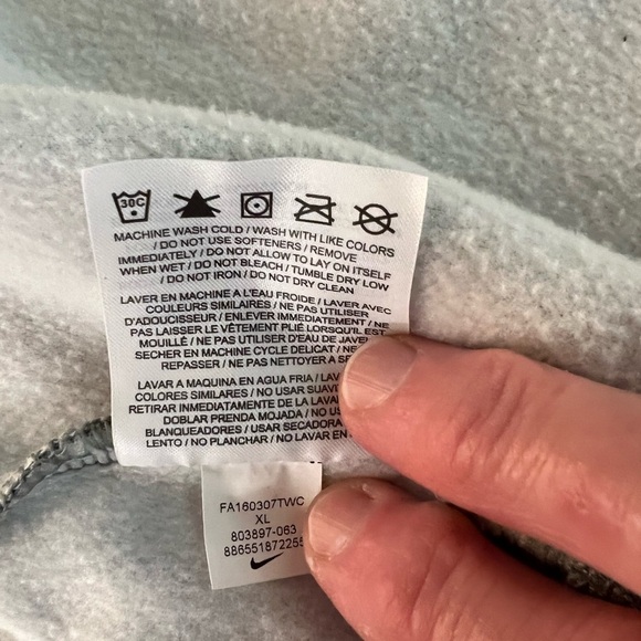 NIKE GRAY LIGHTWEIGHT DRI-FIT HOODED ZIPPERED JACKET SIZE YOUTH XL - Picture 9 of 11